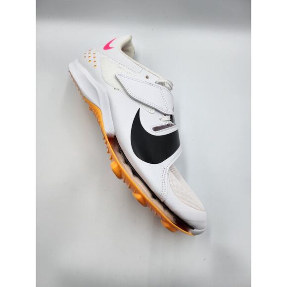 Nike Men\'s Size 5 Air Zoom LJ Long Jump Elite Track Field White Orange - New